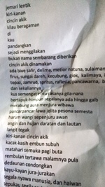 Ini Puisi Batu Akik karya Akib.