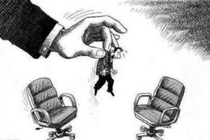 Ilustrasi copot dan pasang pejabat. sumber internet