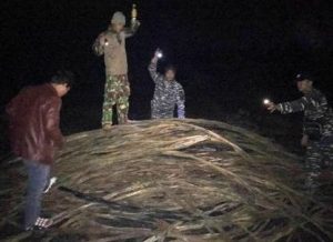 Kabel bawah laut yang diamankan Lantamal IV Tanjungpinang.