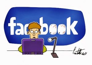 Ilustrasi gambar menggunakan media sosial dengan hati-hati dan tidak menebar info hoak. sumber internet